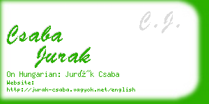 csaba jurak business card